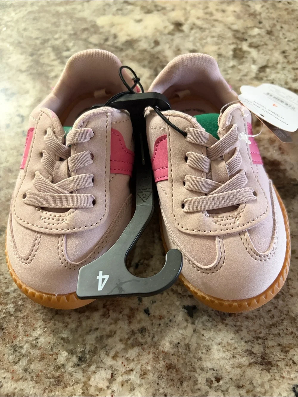 wonder nation Pink and Green Girls' Sneakers